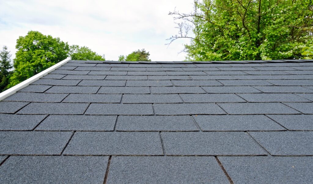 closeup of 3 tab shingles