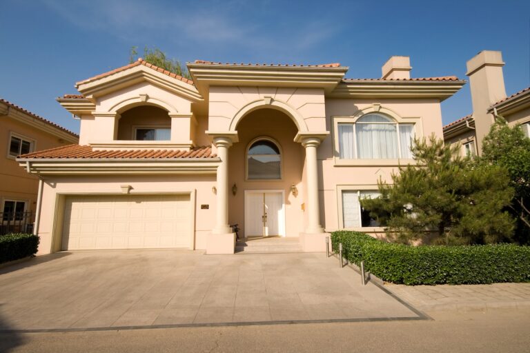 luxury stucco home