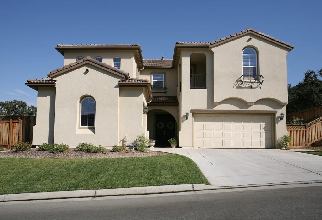 residential home with stucco